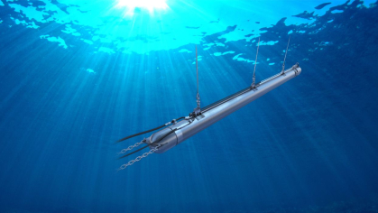 TPS Tuned Pulse Source low frequency broadband marine seismic source deployed at sea (1280x720px)