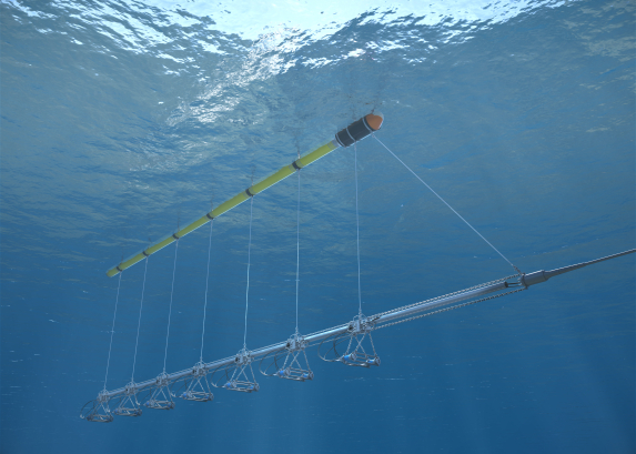 bluepulse installed underwater